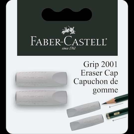 Faber-Castell® Grip Eraser Caps, 2ct.